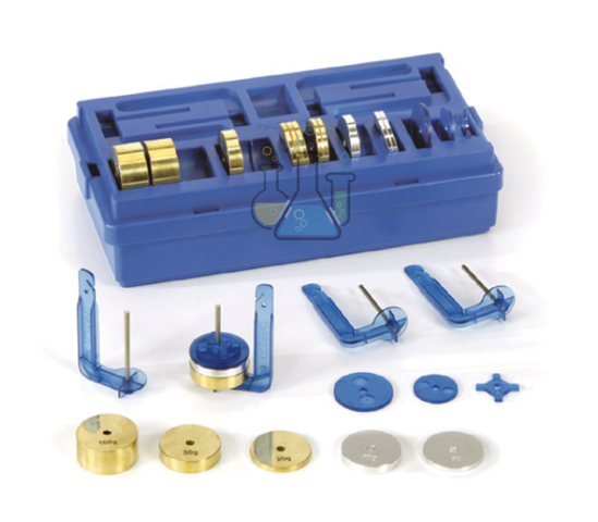 Precision disc weight set (0.5g resolution)